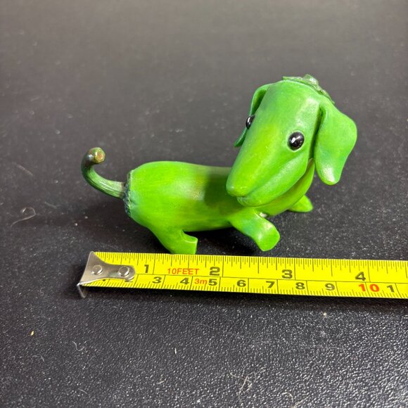 Enesco Home Grown Figuring Green Pepper Dachshund retired, no box - Picture 5 of 5